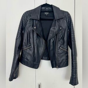 Topshop Black Leather Jacket